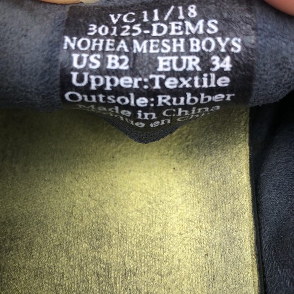 OluKai Nohea mesh boys shoes blue with yellow - Picture 6 of 6